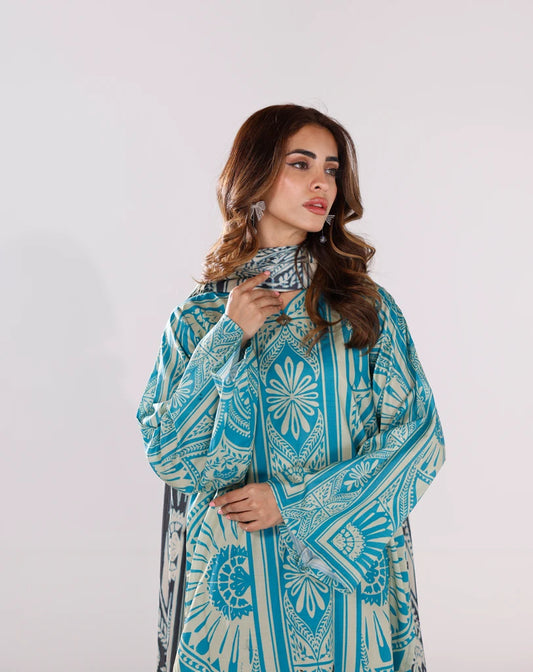 Printed 3pcs suit.