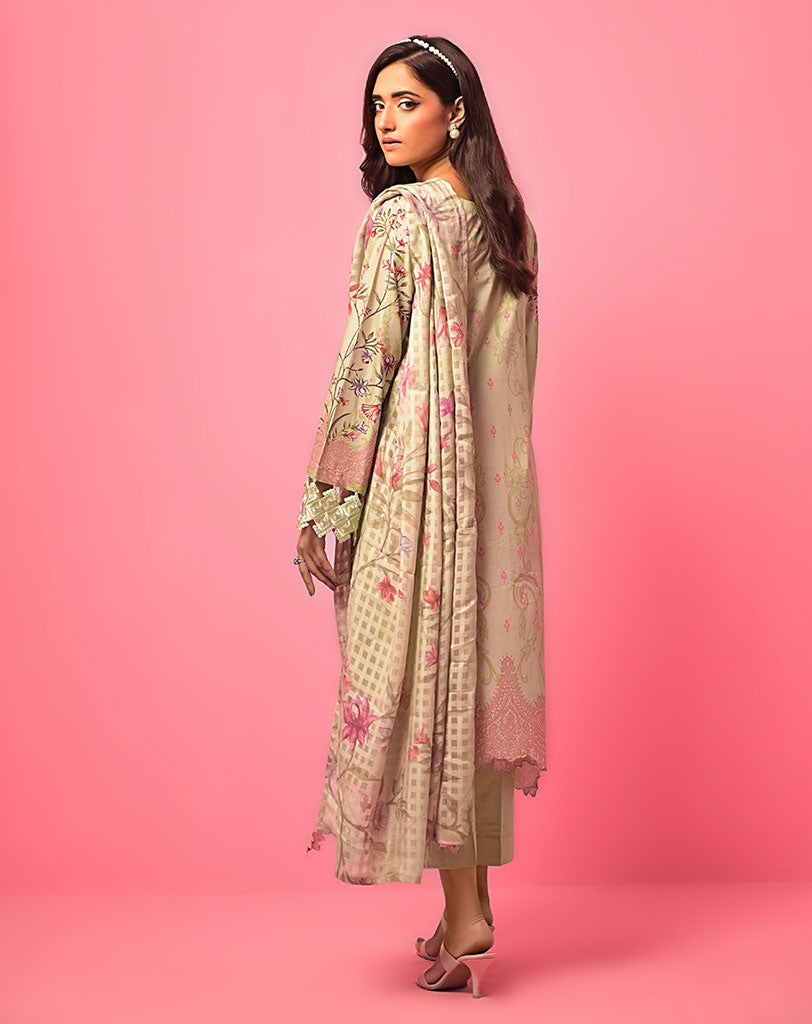 3PC LAWN EMB UNSTITCH SUIT