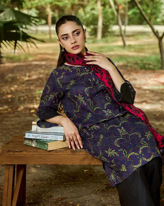 3pcs printed suit.
