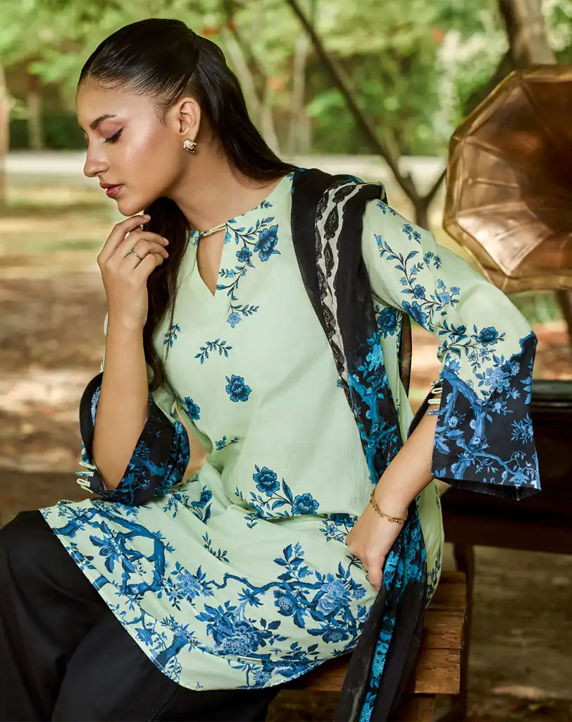 3pcs printed suit.