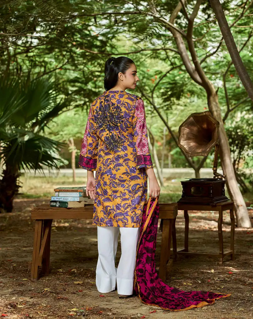 3pcs printed suit.