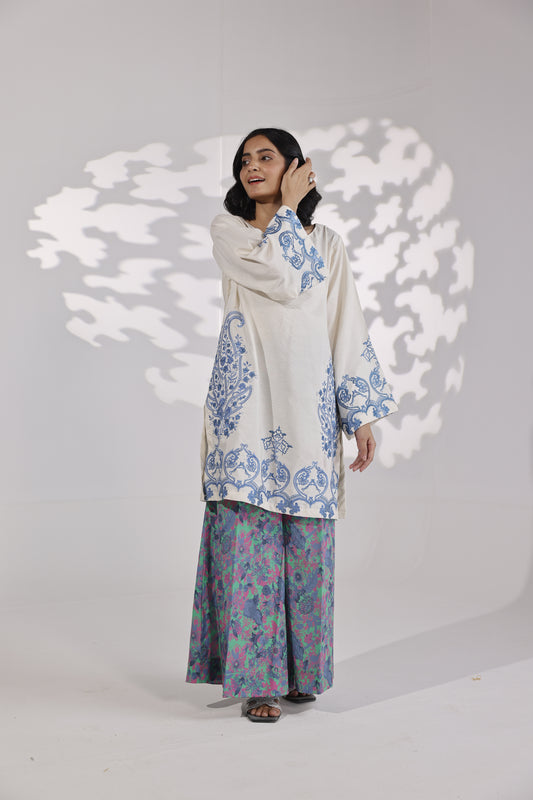 Printed Emb 2 Pcs Suit