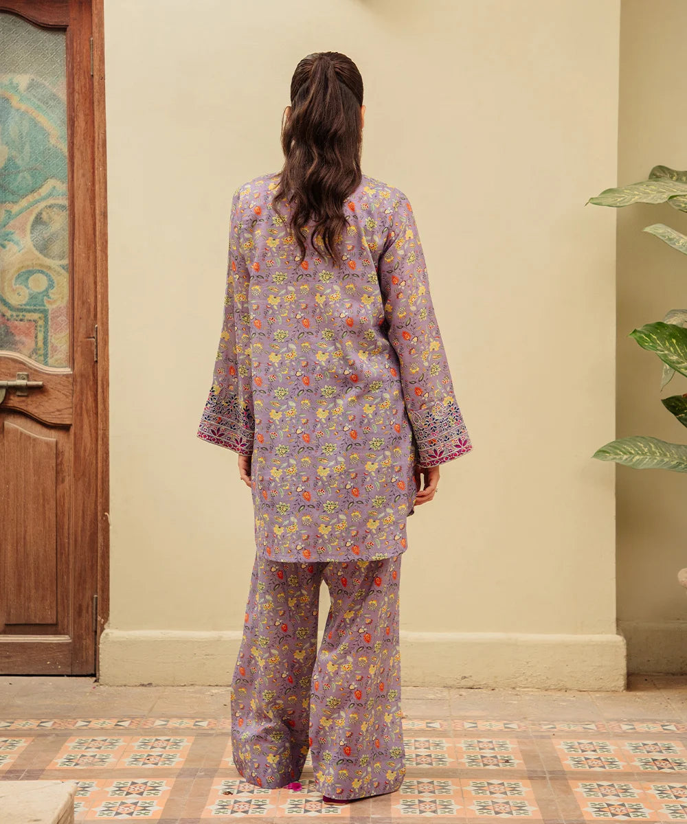 Printed Embroidered Lawn 2 Pc Suit