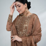Embroidered Chiffon Luxury Suit