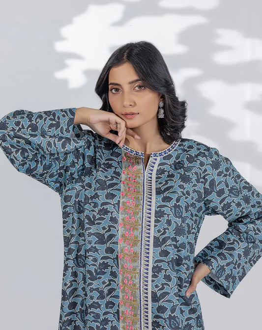 Printed Emb Lawn 2 Pcs Suit