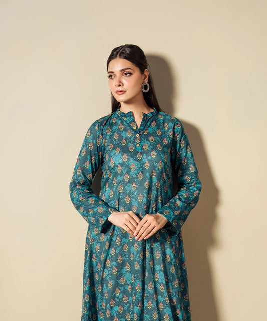 PRINTED LAWN LONG SHIRT