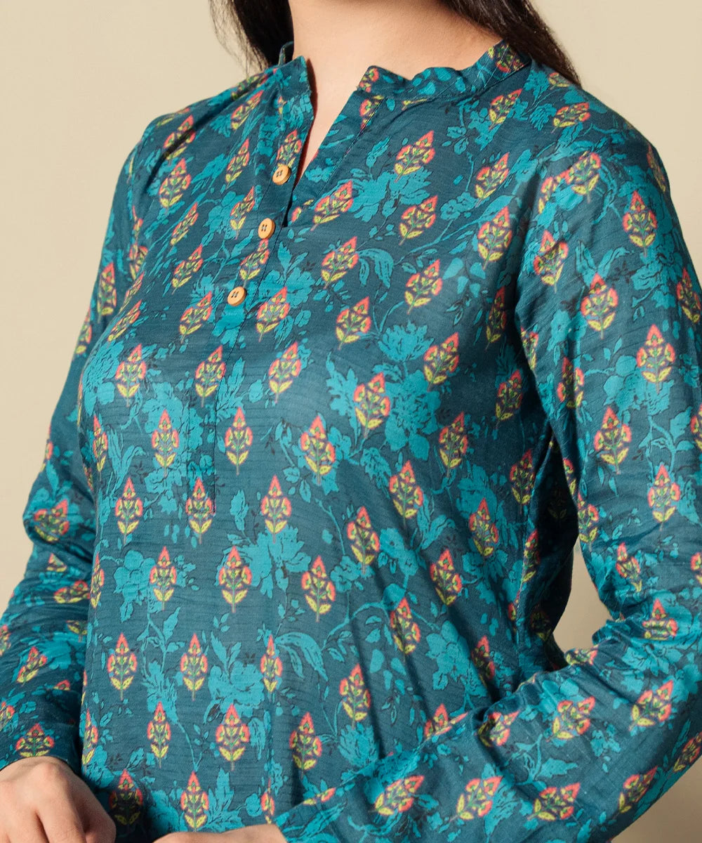 PRINTED LAWN LONG SHIRT