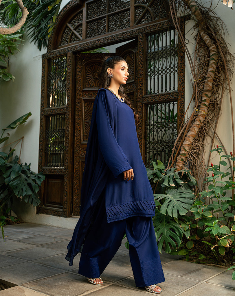 3PCS RAW SILK SUIT