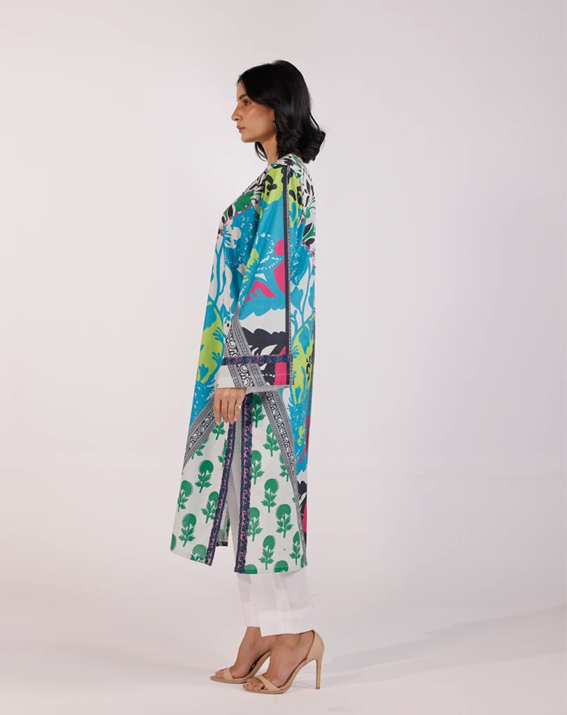 Printed Embroidered 1pcs lawn shirt