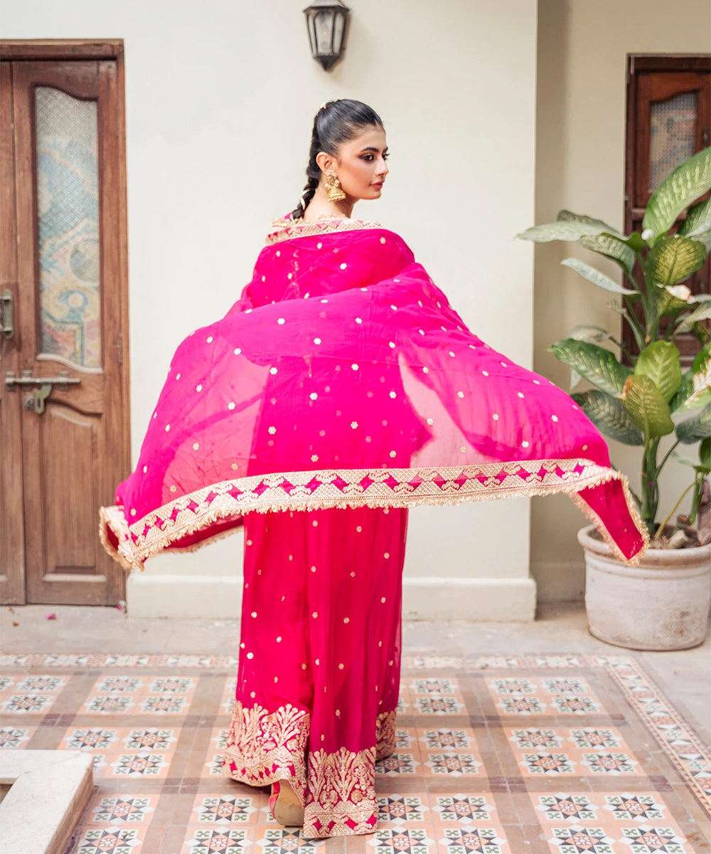 3pcs Chiffon Embroidered Maxi