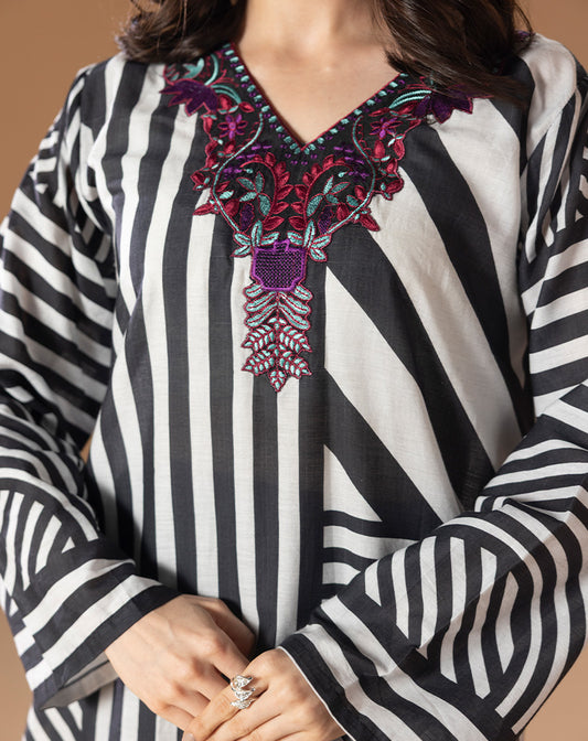 PRINTED EMBROIDED 1PCS LAWN SHIRT