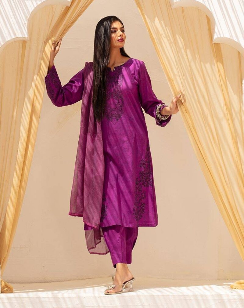 3PC LAWN UNSTITCH SUIT