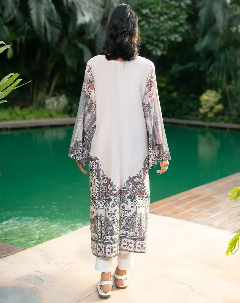 Printed Embellished Lawn 1 Pc Shirt