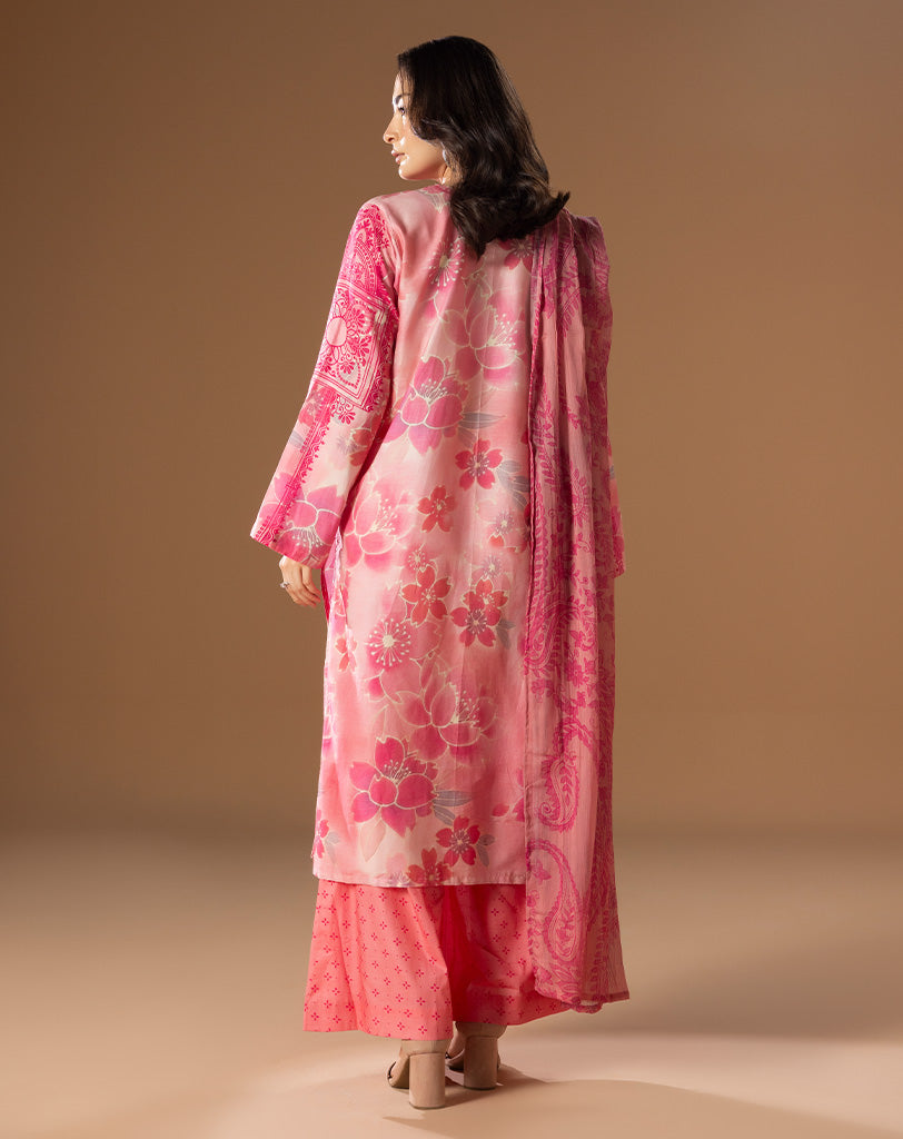 Printed Lawn 3pcs Suit