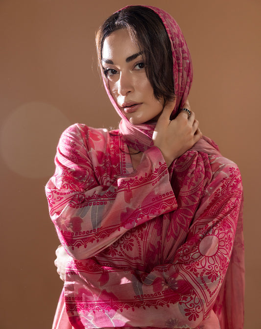 Printed Lawn 3pcs Suit