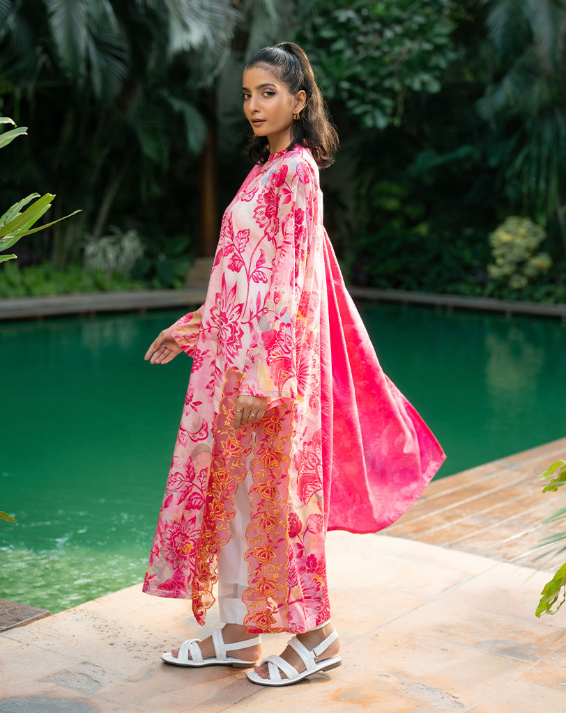 Printed Embroidered Lawn 2 Pc Suit