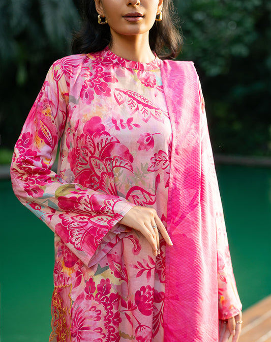 Printed Embroidered Lawn 2 Pc Suit