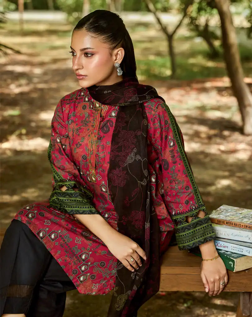 3pcs printed suit.