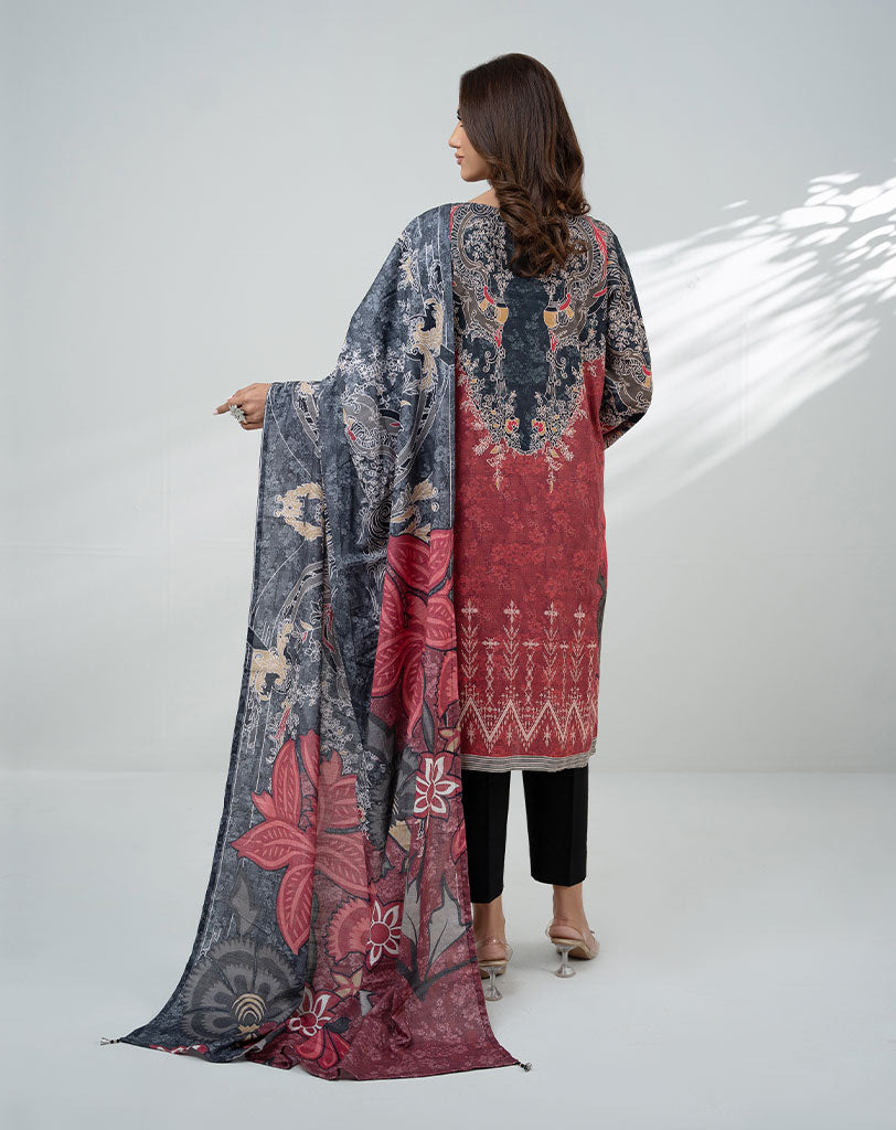 3 pcs khaddar suit