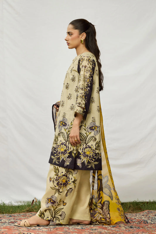 3pcs printed suit.