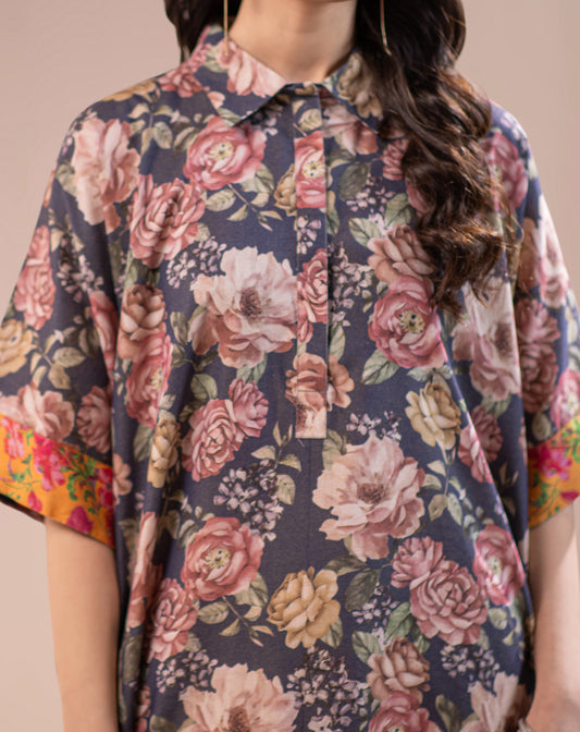 PRINTED 1PCS CHAMBRAY SHIRT