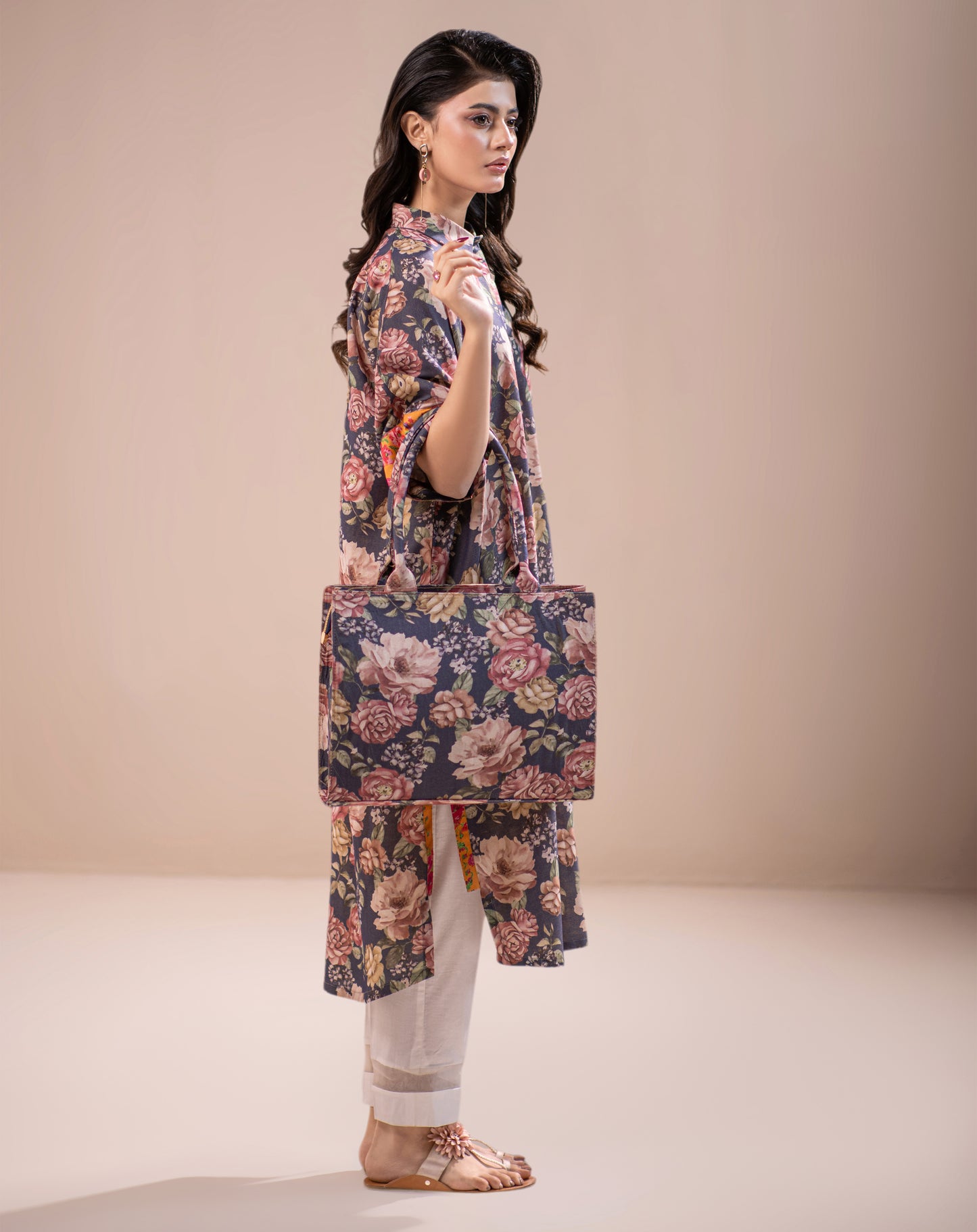 PRINTED 1PCS CHAMBRAY SHIRT
