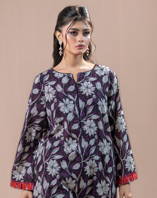 PRINTED KHADDAR 3PCS SUIT