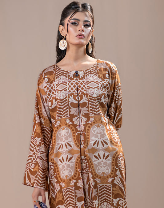 PRINTED KHADDAR 3PCS SUIT