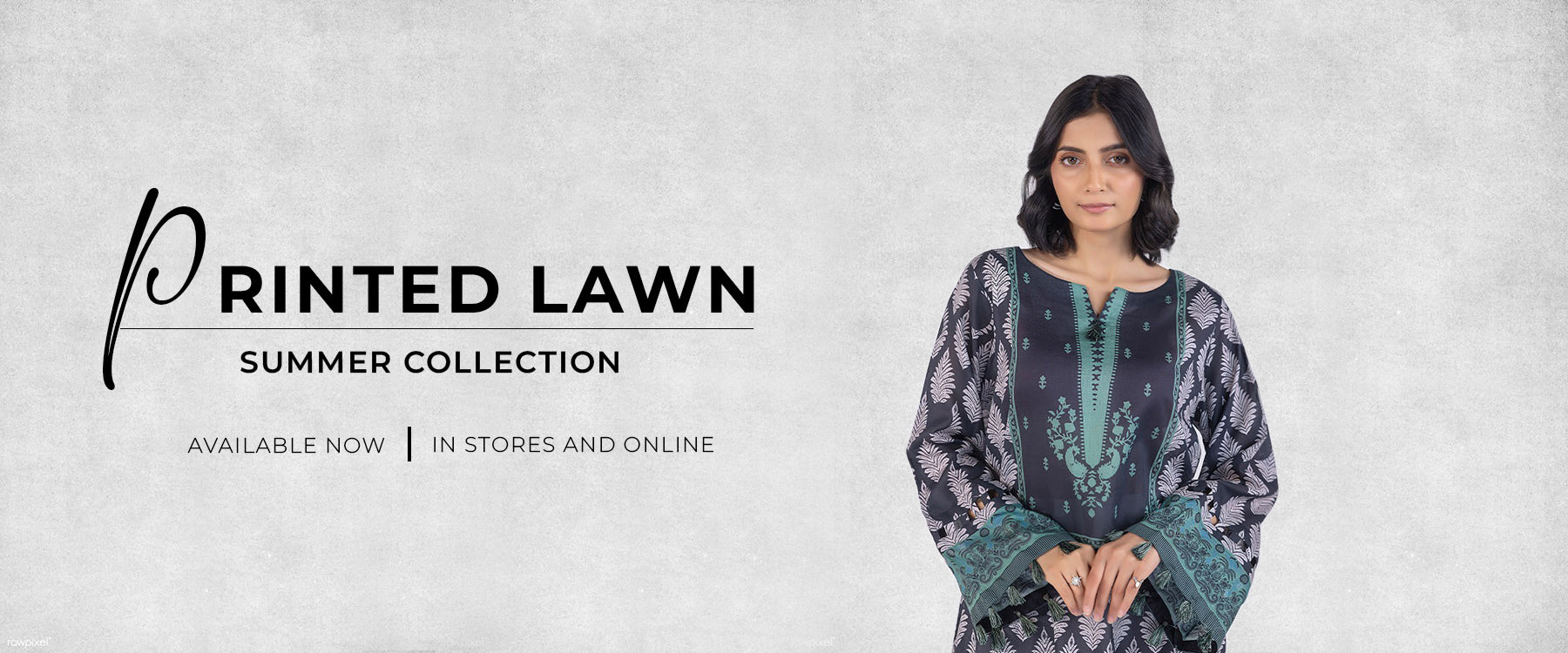 3 Piece Unstitched Lawn Suit | Pakistani Dresses Online – OneMillionDress