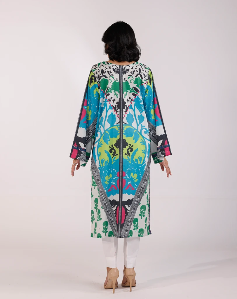 Printed Embroidered 1pcs lawn shirt