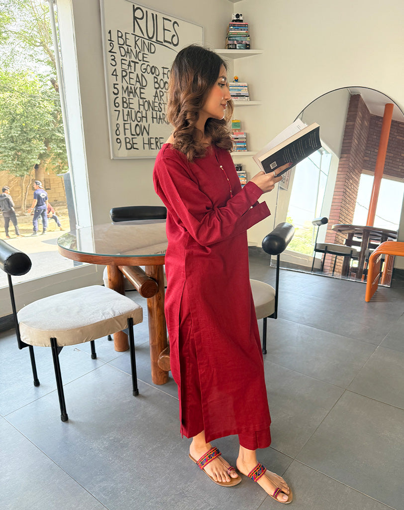 Solid khaddar 2 Pcs Suit