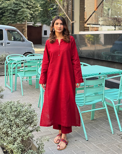 Solid khaddar 2 Pcs Suit