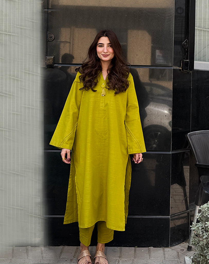 Solid khaddar 2 Pcs Suit