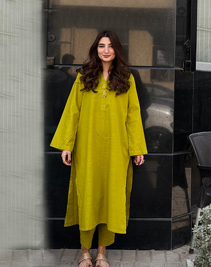 Solid khaddar 2 Pcs Suit