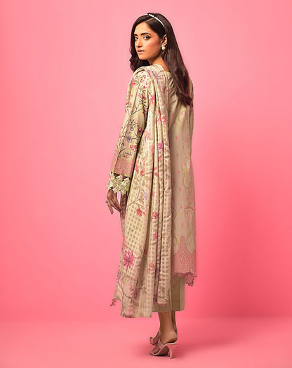 3PC LAWN EMB UNSTITCH SUIT
