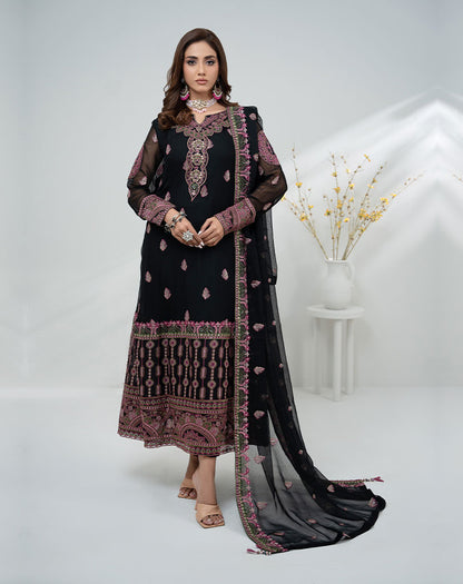 Embroidered Chiffon Luxury Suit