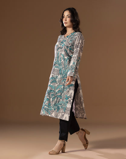 ONE PC PRINTED EMBROIDED LAWN SHIRT