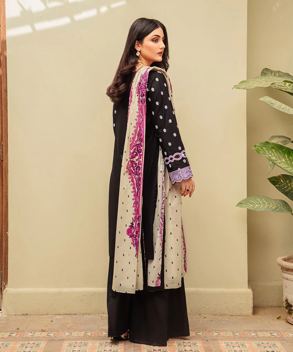 EMBROIDED 3PCS COTTON SUIT