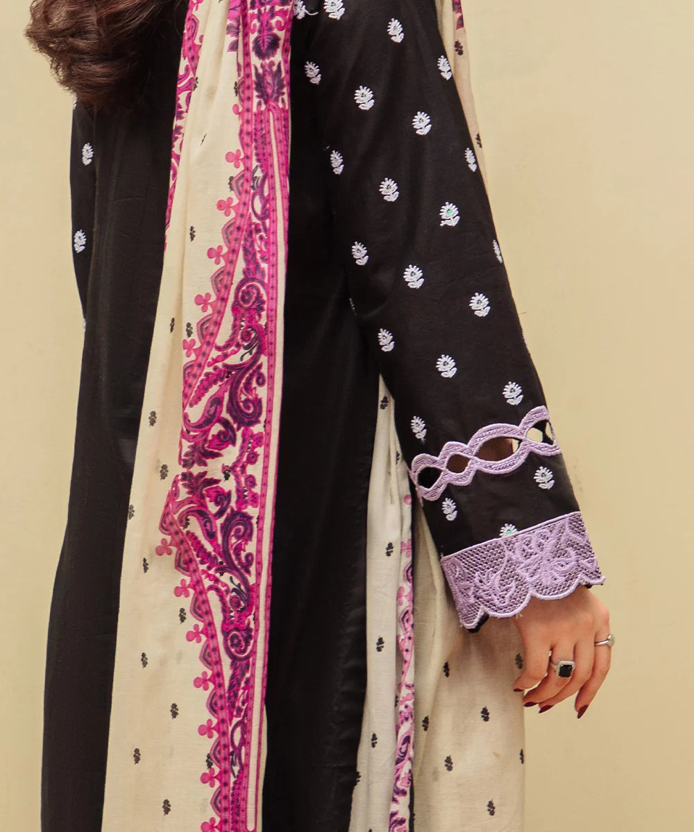 EMBROIDED 3PCS COTTON SUIT