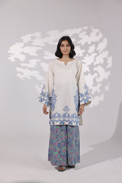 Printed Emb 2 Pcs Suit