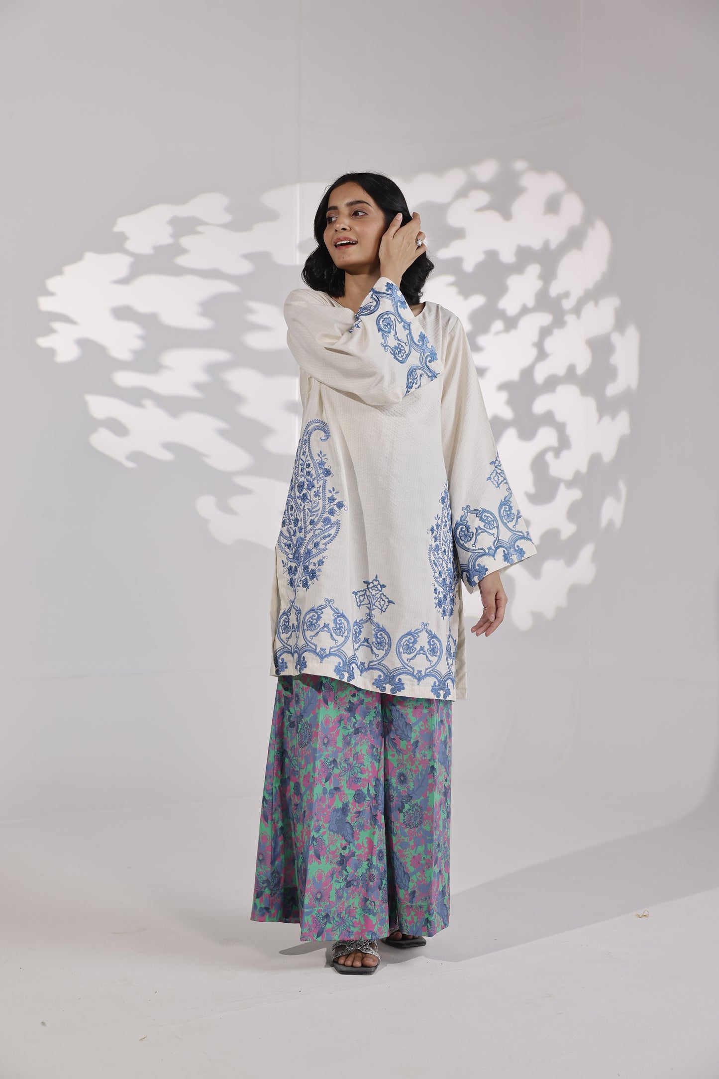 Printed Emb 2 Pcs Suit