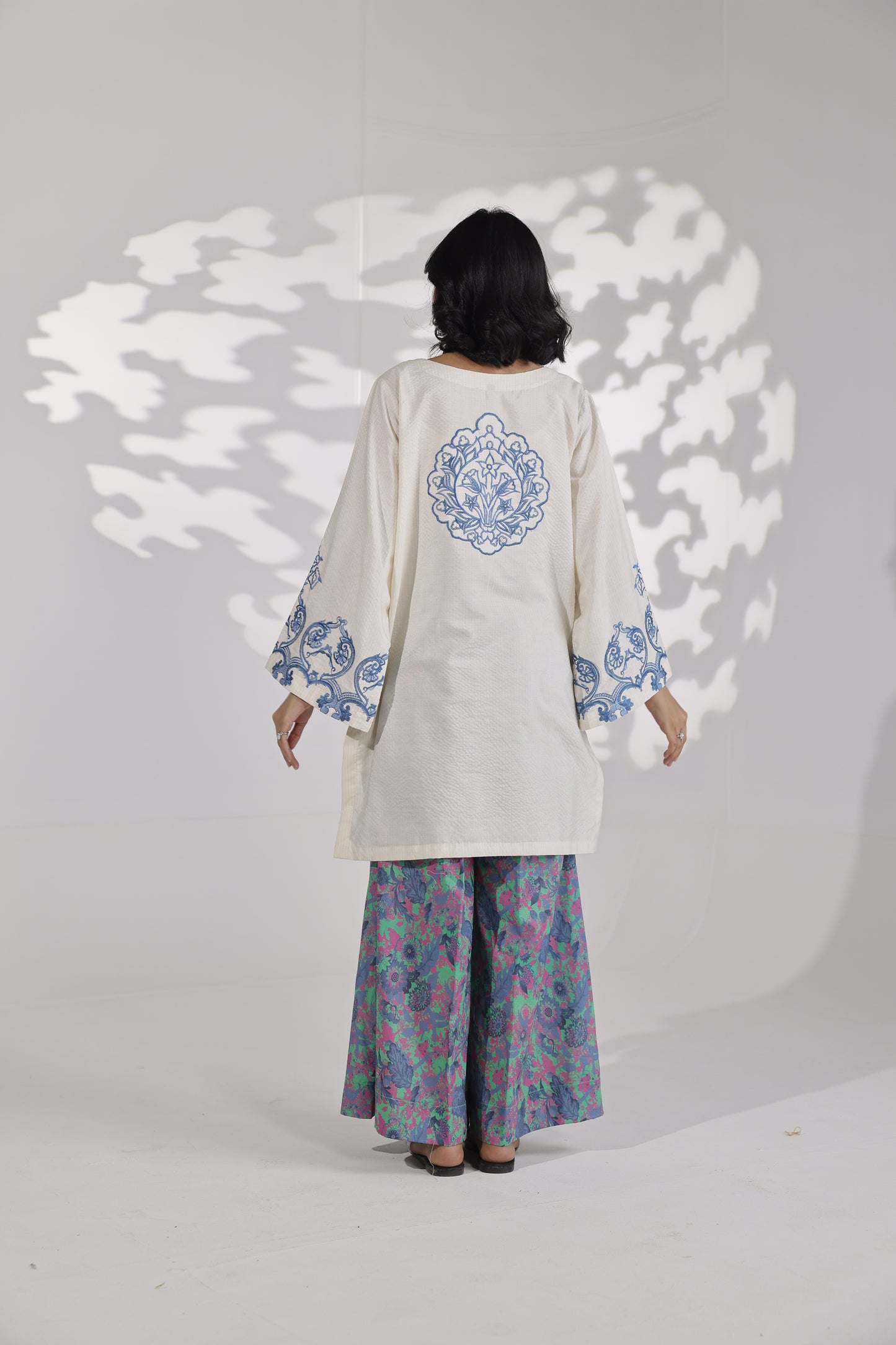 Printed Emb 2 Pcs Suit