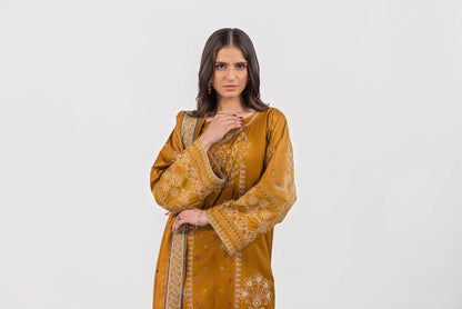 Embroidered Hand Embellished khaddi net Suit