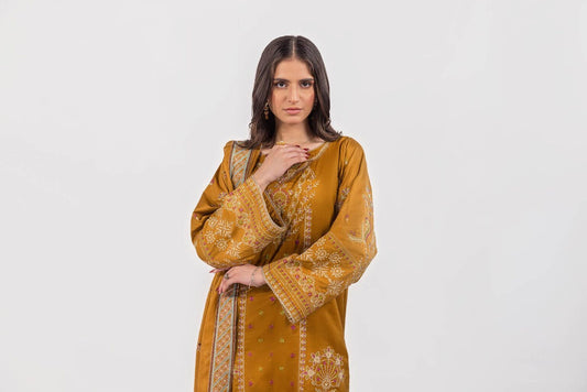 Embroidered Hand Embellished khaddi net Suit