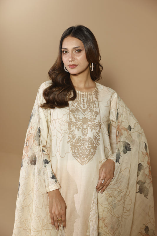Printed 3 pcs suit