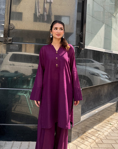 Solid khaddar 2 Pcs Suit