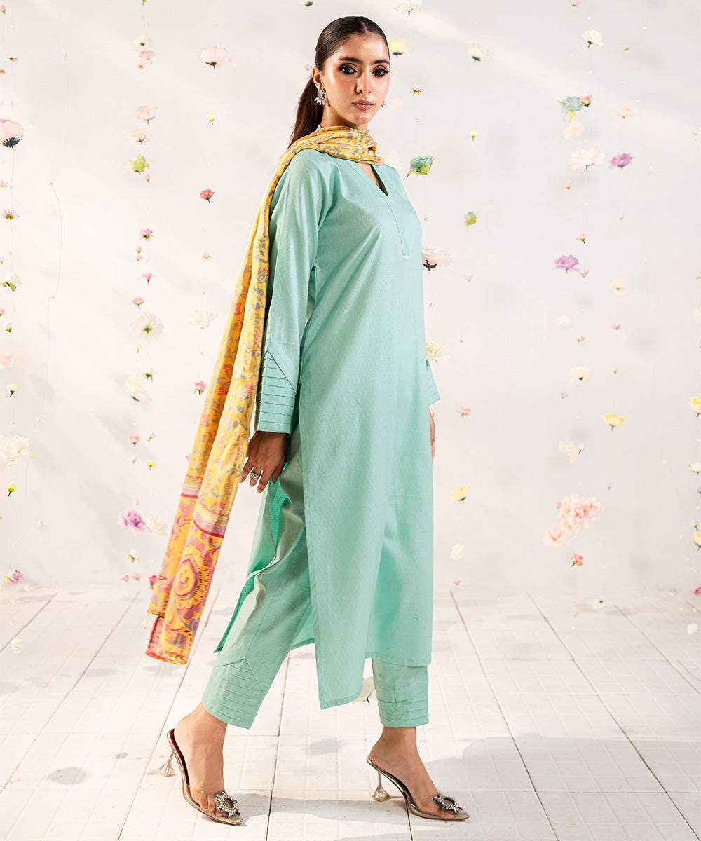 Solid Jacquard 3 pcs Shirt