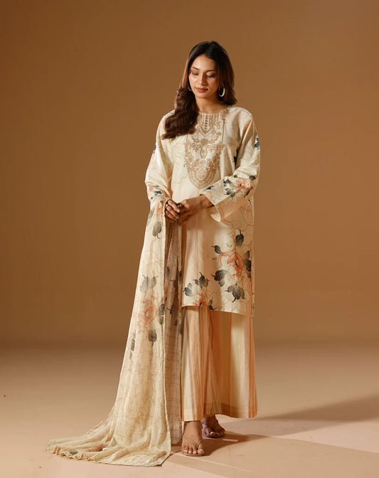 Printed 3 pcs suit