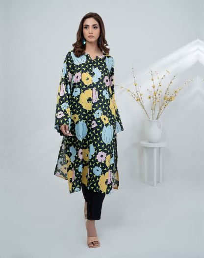 ONE PC PRINTED LILEN SHIRT