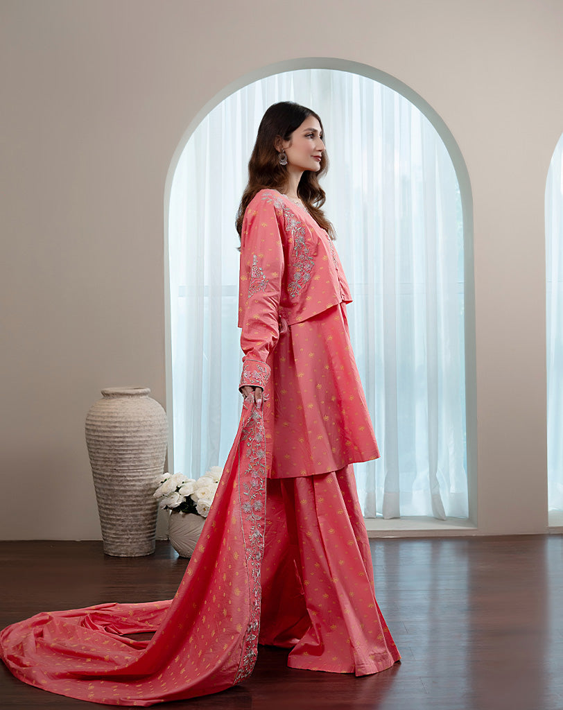 EMBROIDED 3PCS COTTON SUIT